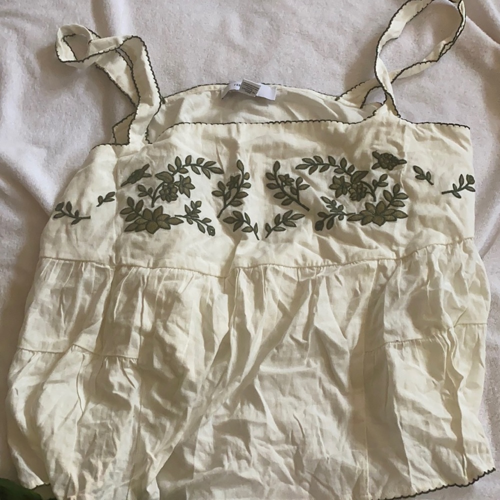 Summer embroidered top